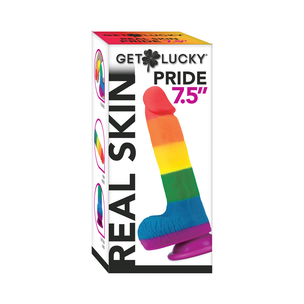 Pride Dildo 7.5" - Rainbow