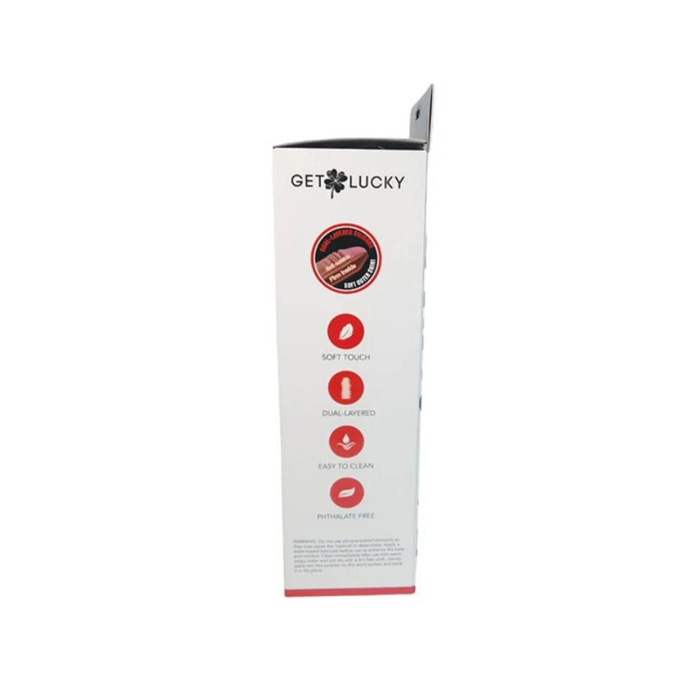 Real Skin 12” Dual Layer Dildo - Beige