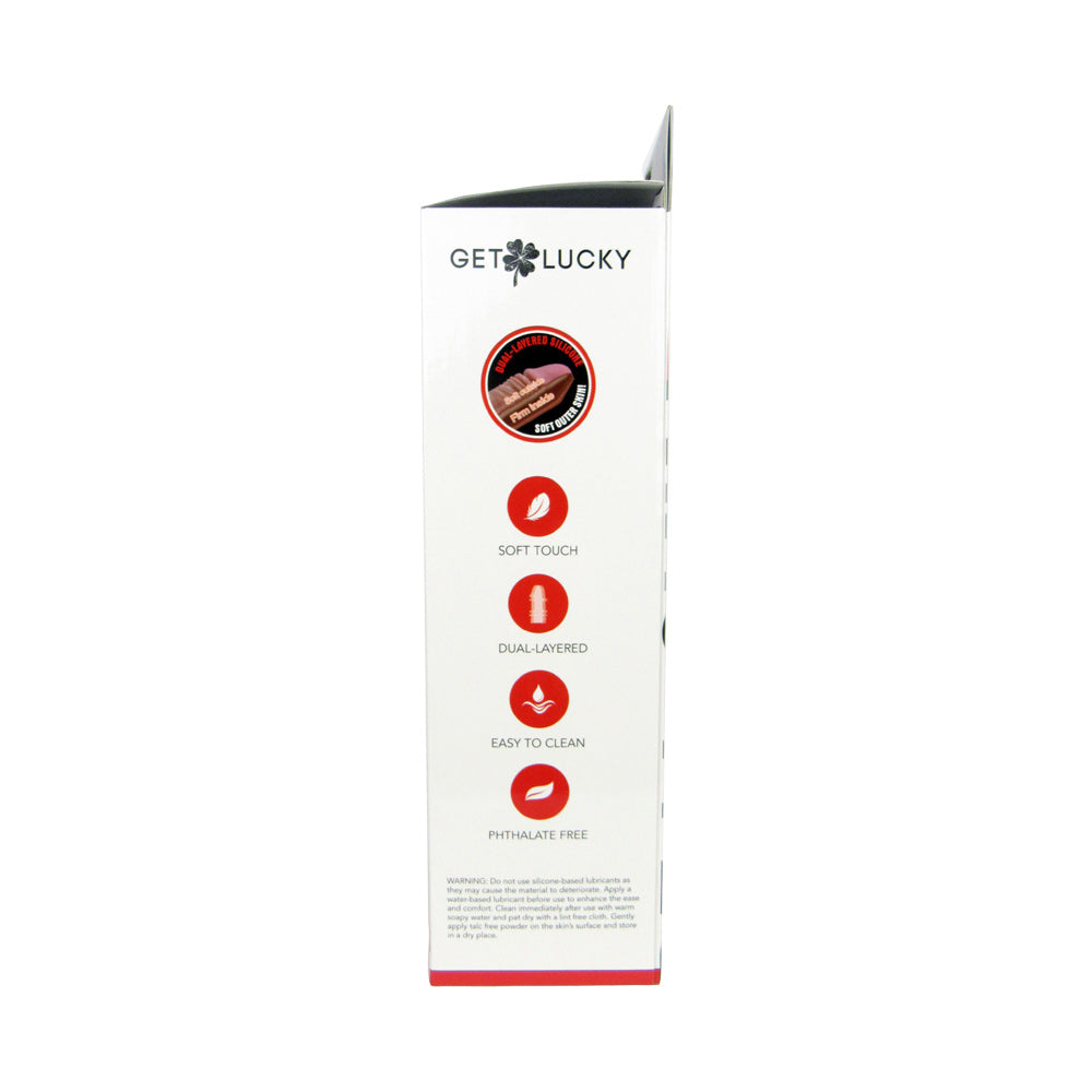 Real Skin 12” Dual Layer Dildo - Light Brown