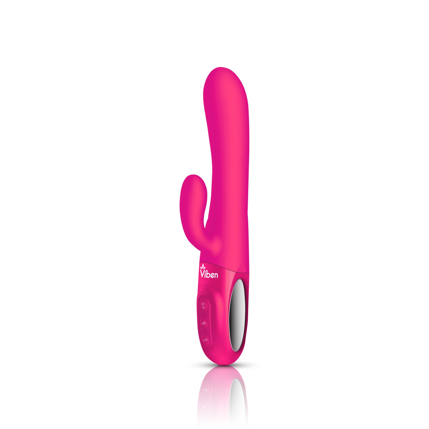 Hypnotic Clit Teaser & Thrusting Rabbit - Hot Pink - Tester