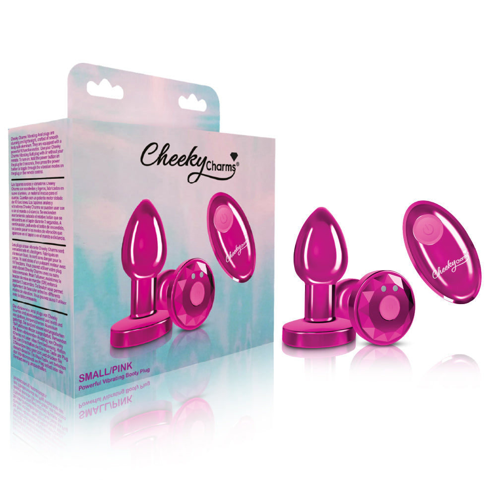 Vibrating Pink Metal Remote Plug - Small - Tester