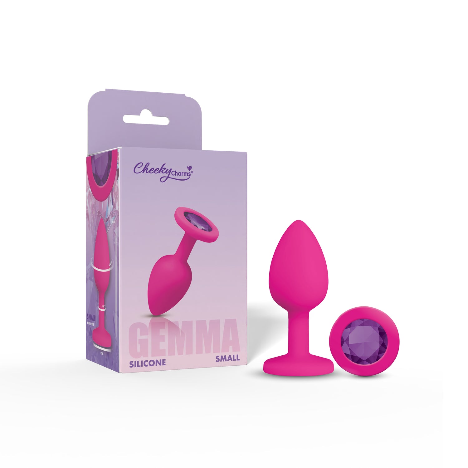 Gemma Purple Gem Pink Silicone Plug - Small - Tester