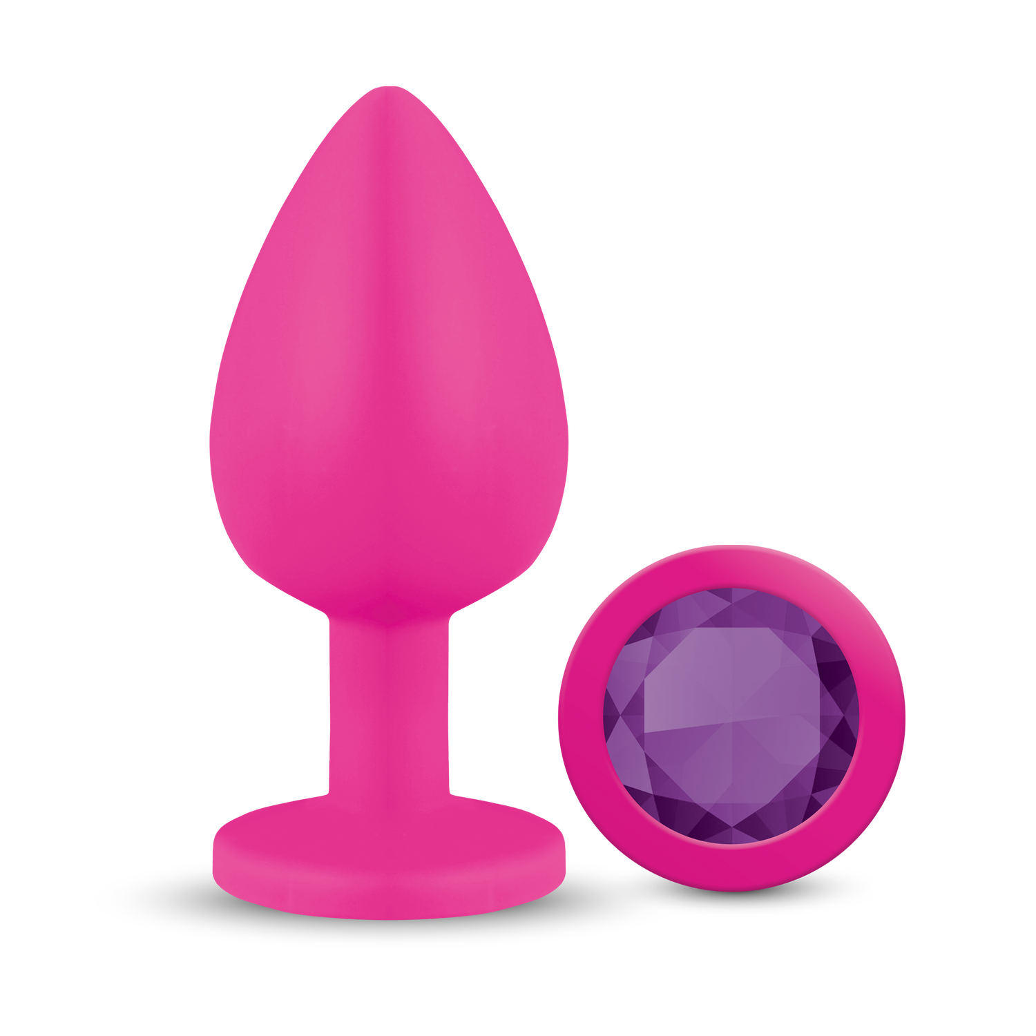 Gemma Purple Gem Pink Silicone Plug - Large - Tester