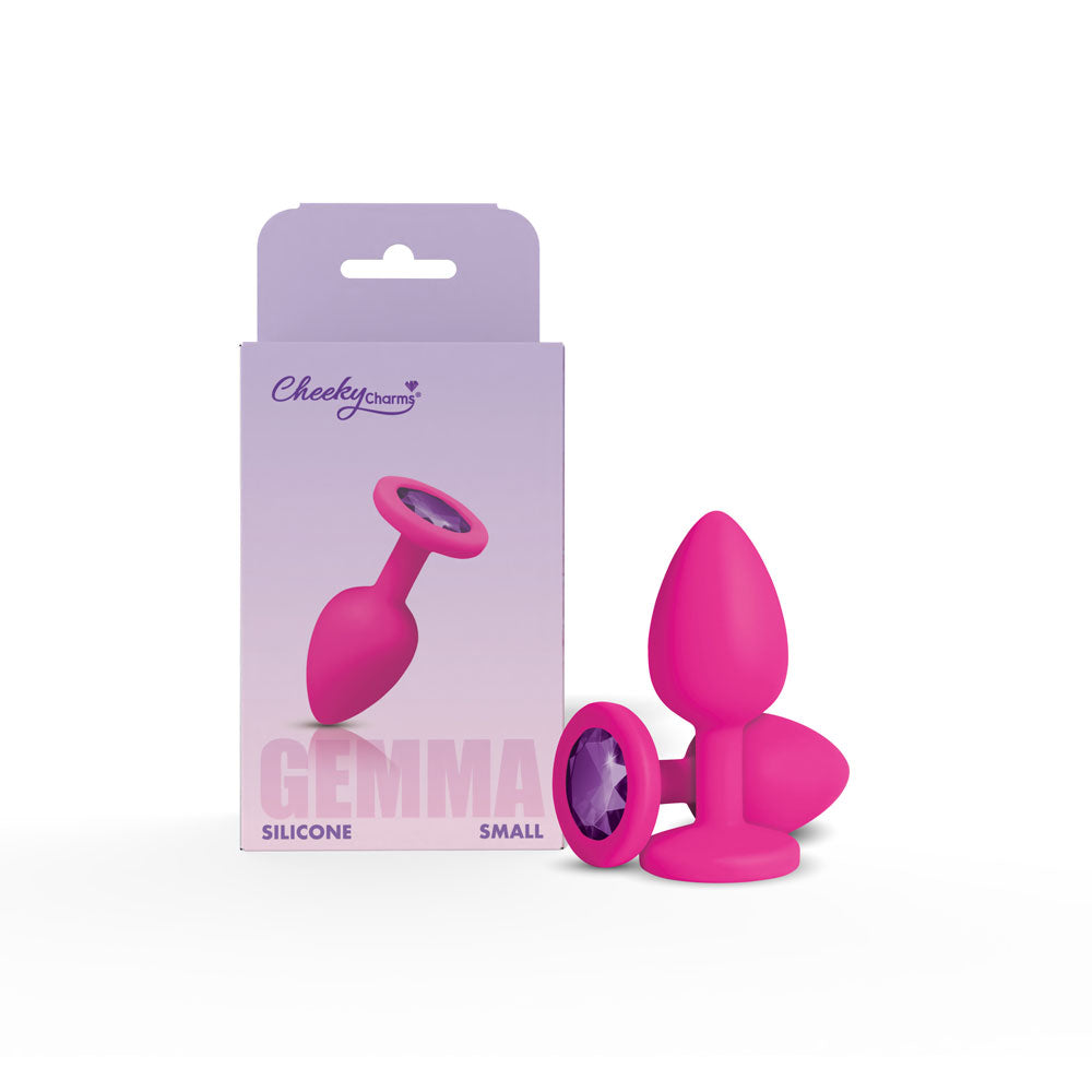 Gemma Purple Gem Pink Silicone Plug - Small - Tester