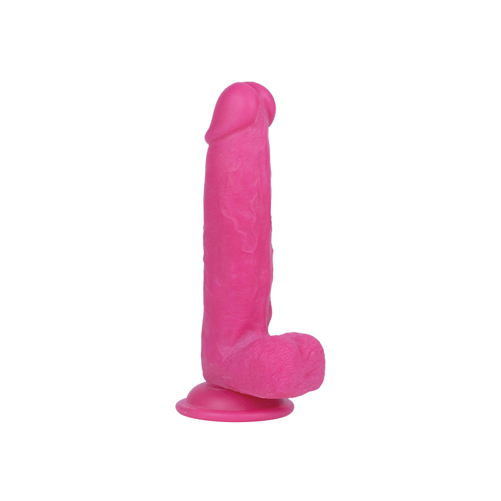 Real Skin Mr. Pink 7.5" Dual Layer Dildo