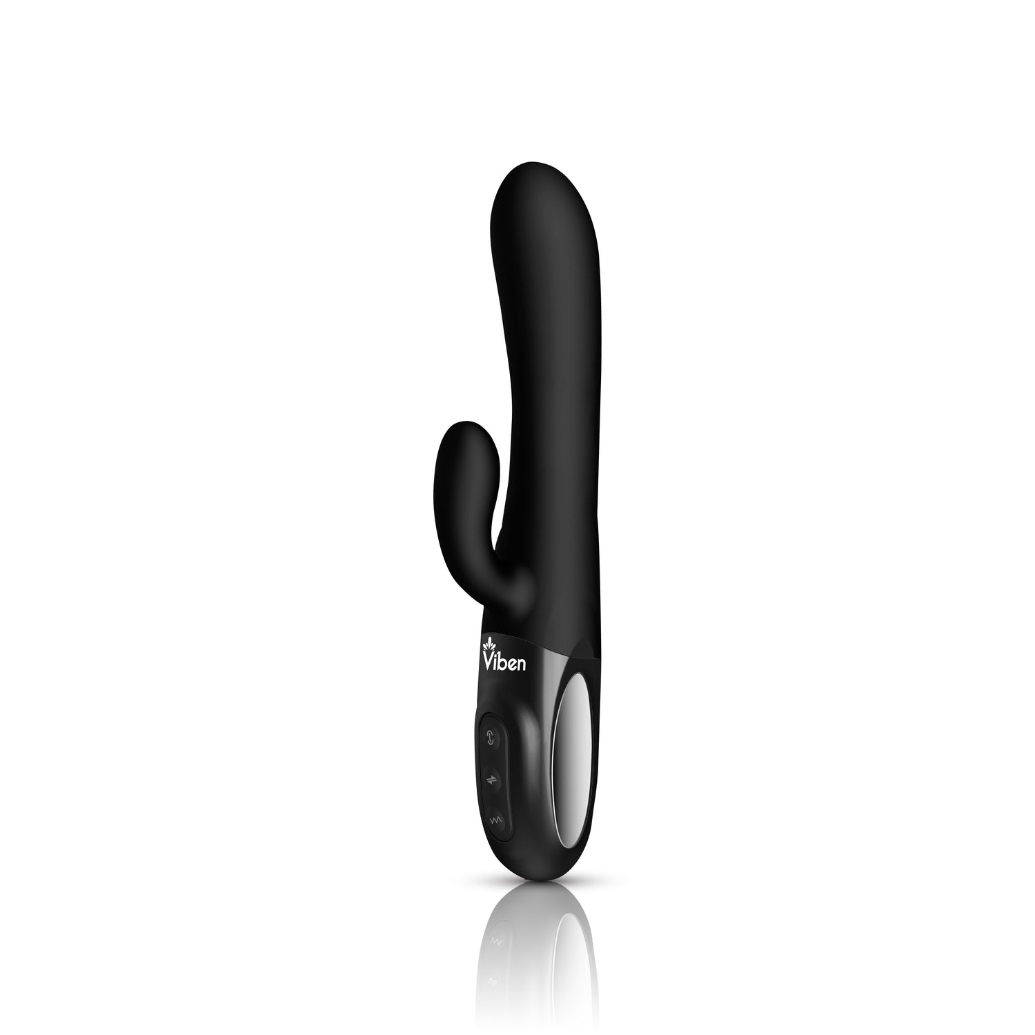 Hypnotic Clit Teaser & Thrusting Rabbit - Black - Tester